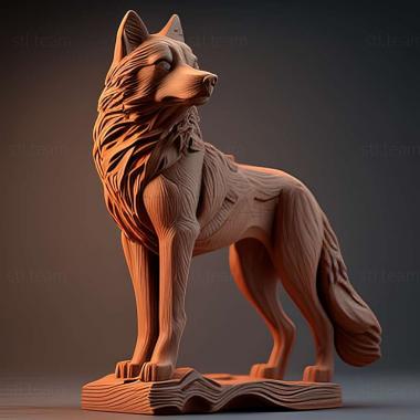 3D model Balto famous animal (STL)
